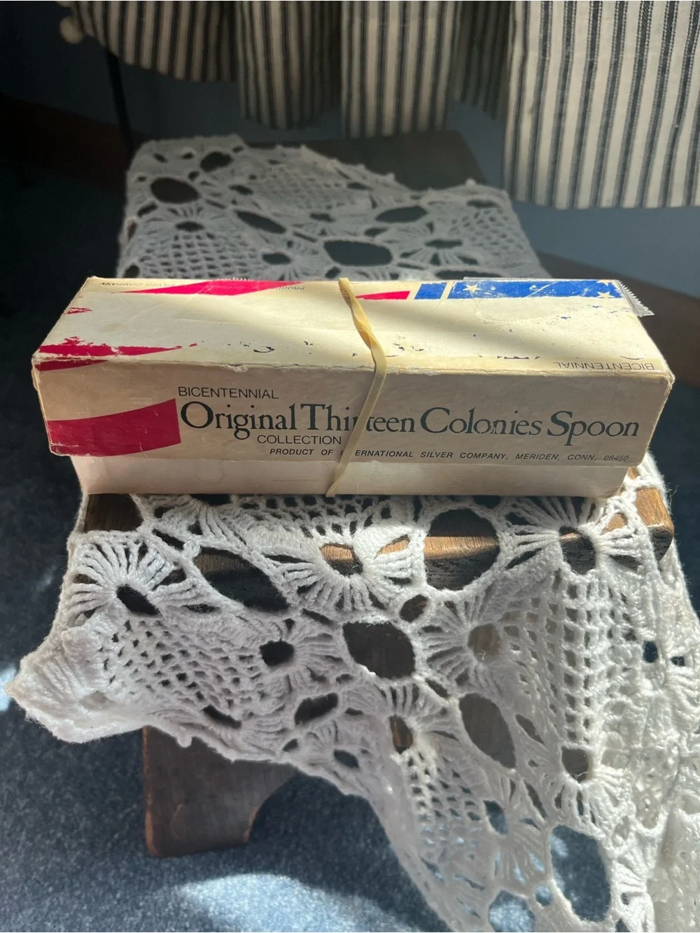 Original Thirteen Colonies Spoon Box - Internat Silver -Bicentennial Collectible